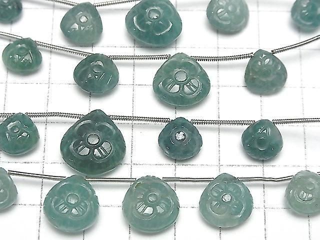 [Video] Grandidierite AA++ Carved Chestnut 1 Strand (4pcs)