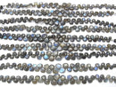 [Video] High Quality Blue Labradorite AAA- Chestnut (Smooth) half or 1strand beads (aprx.7inch / 18cm)