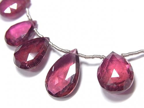 Faceted Briolette, One of a kind, Pear Shape, Tourmaline One of a kind