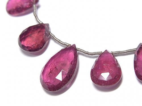 Faceted Briolette, One of a kind, Pear Shape, Tourmaline One of a kind