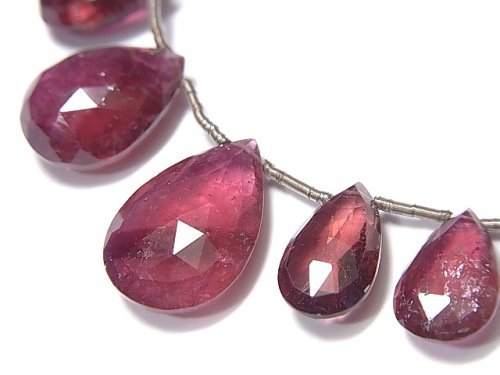 Faceted Briolette, One of a kind, Pear Shape, Tourmaline One of a kind