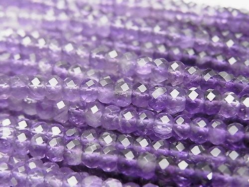 Amethyst, Roundel Gemstone Beads