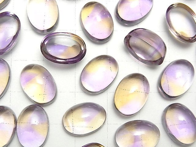 [Video] High Quality Ametrine AAA Oval Cabochon 14x10mm 1pc