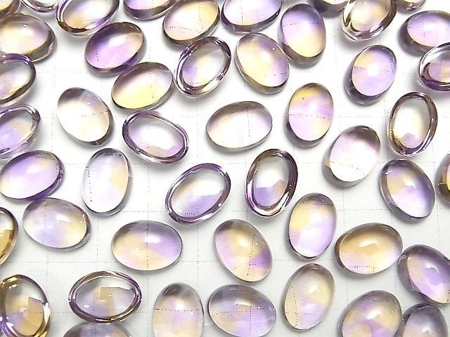 [Video] High Quality Ametrine AAA Oval Cabochon 14x10mm 1pc