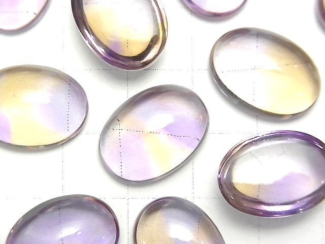 [Video] High Quality Ametrine AAA Oval Cabochon 18x13mm 1pc