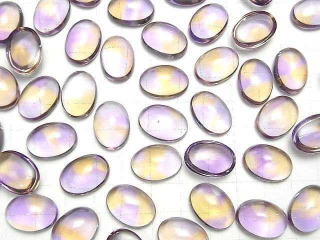 [Video] High Quality Ametrine AAA Oval Cabochon 18x13mm 1pc