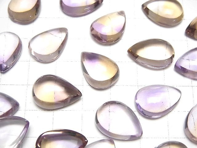 [Video] High Quality Ametrine AAA Pear shape Cabochon 18x13mm 1pc