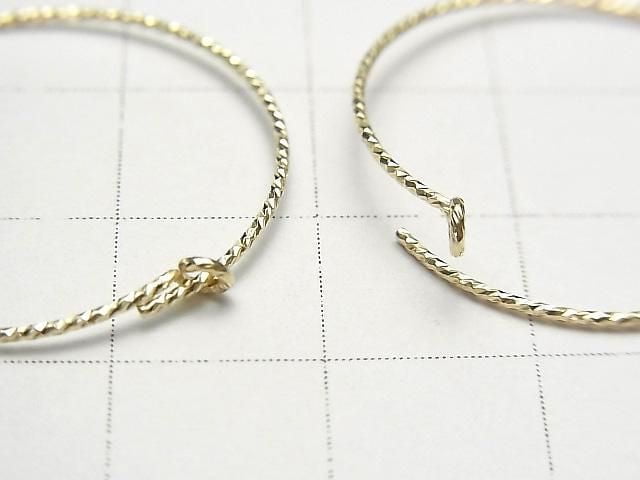 14KGF hoop earrings [20mm][25mm][30mm][45mm] Sparkle 1pair