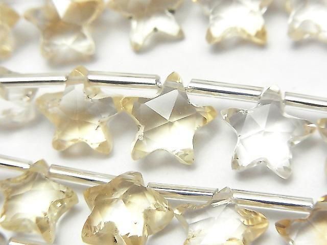 [Video] High Quality Citrine AAA-Faceted Star 10x10mm 1-strand (8pcs)
