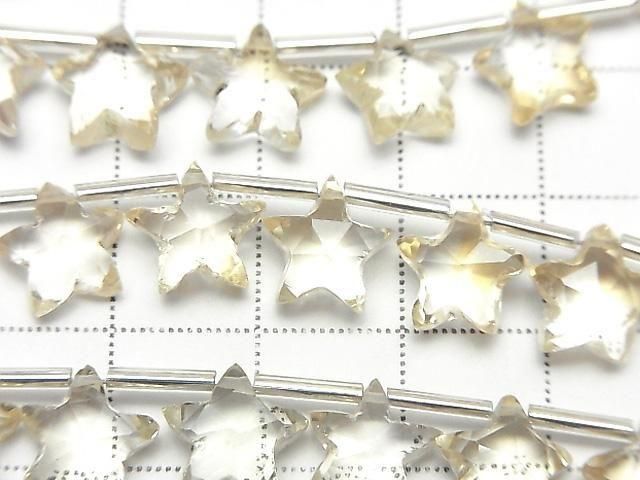 [Video] High Quality Citrine AAA-Faceted Star 10x10mm 1-strand (8pcs)