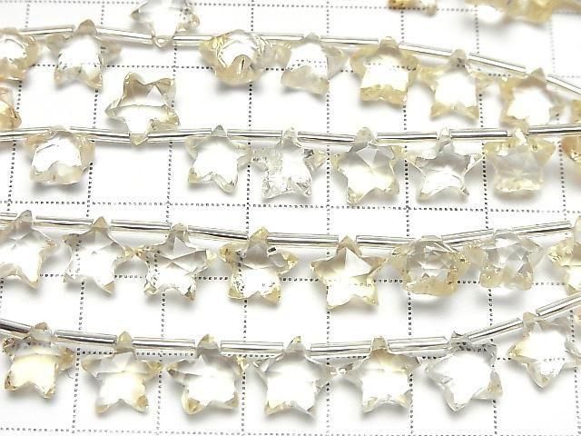[Video] High Quality Citrine AAA-Faceted Star 10x10mm 1-strand (8pcs)