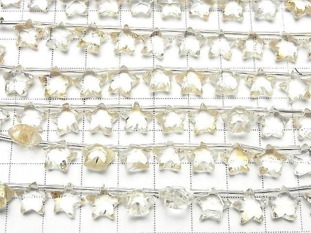[Video] High Quality Citrine AAA-Faceted Star 10x10mm 1-strand (8pcs)