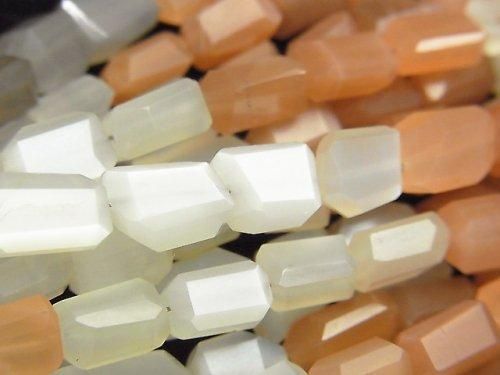 [Video] High Quality Multicolor Moonstone AAA-Faceted Nugget 1-Strand Beads (approx. 9 inches/23 cm)