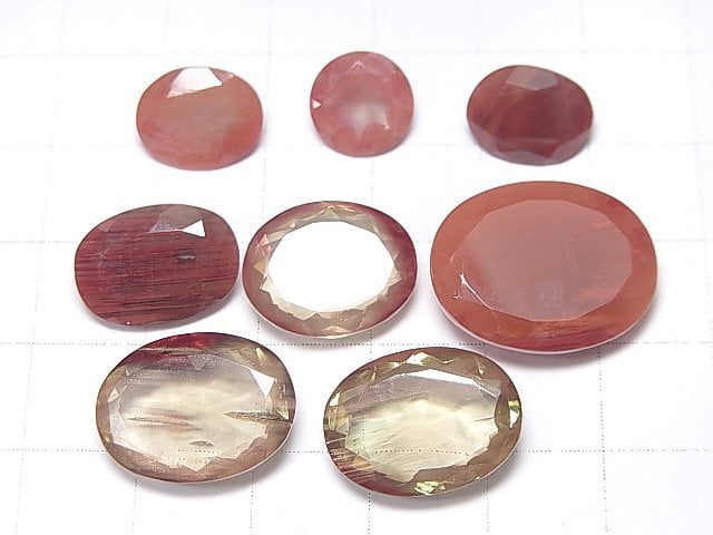 [Video] [One of a kind] High Quality Tibetan Andesine AAA- Faceted 8pcs Set NO.102