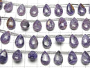 [Video]Charoite AAA- Pear shape (Smooth) 12x8mm half or 1strand (8pcs )