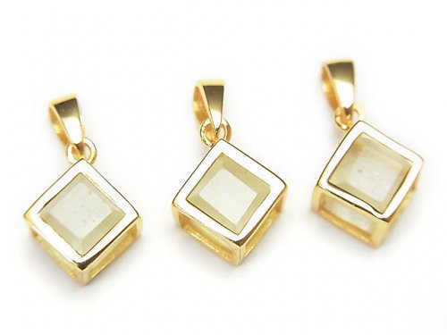 Accessories, Cube, Libyan Desert Glass, Pendant Gemstone Beads