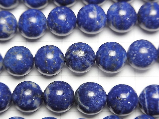 [Video] Lapis lazuli AA+ Round 8mm 1strand beads (aprx.15inch / 36cm)