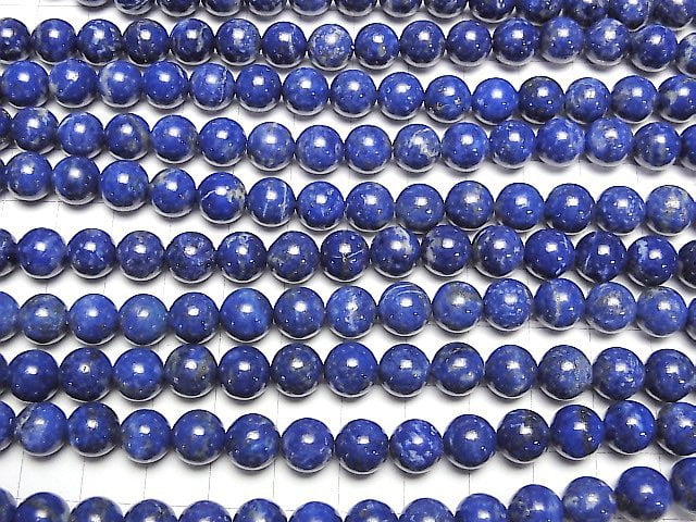 [Video] Lapis lazuli AA+ Round 8mm 1strand beads (aprx.15inch / 36cm)