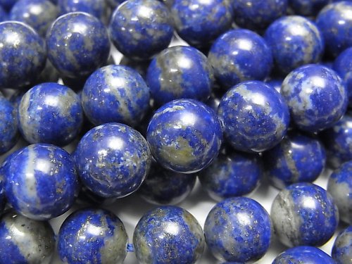 [Video]Lapislazuli A+ Round 10mm half or 1strand beads (aprx.15inch/38cm)