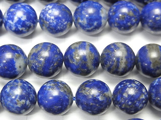 [Video]Lapislazuli A+ Round 10mm half or 1strand beads (aprx.15inch/38cm)