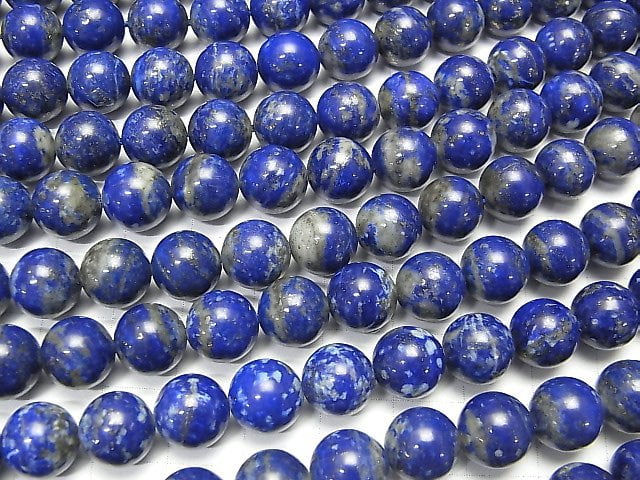 [Video]Lapislazuli A+ Round 10mm half or 1strand beads (aprx.15inch/38cm)