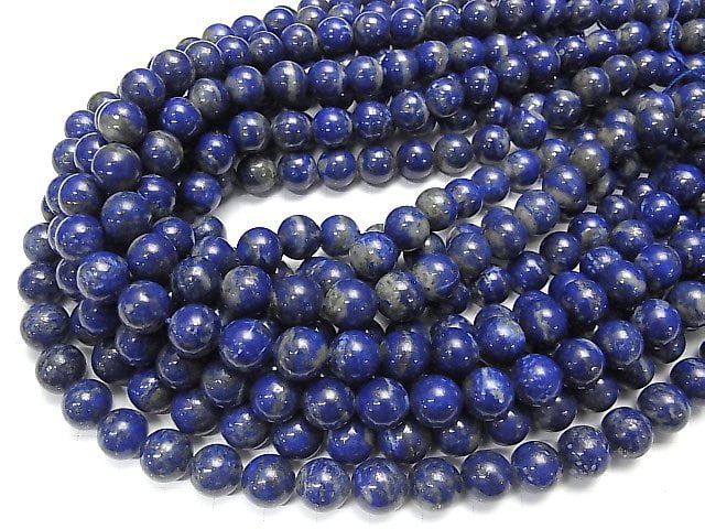 [Video]Lapislazuli A+ Round 10mm half or 1strand beads (aprx.15inch/38cm)