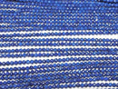[Video] High Quality! Lapislazuli AAA- Faceted Round 3mm half or 1strand beads (aprx.15inch/37cm)