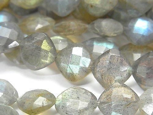 [Video] Labradorite AA++ Diamond Shape (Cushion Cut) 9x9mm half or 1 strand (18pcs)