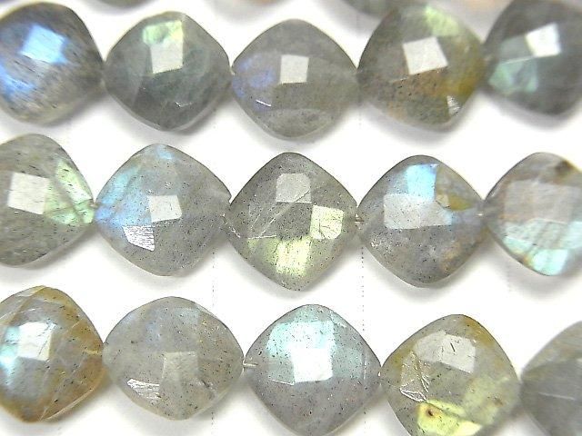 [Video] Labradorite AA++ Diamond Shape (Cushion Cut) 9x9mm half or 1 strand (18pcs)