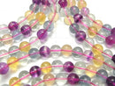[Video] Multicolor Fluorite AAA Round 6mm 1strand (Bracelet)