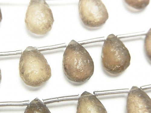 Pear Shape, Smoky Quartz Gemstone Beads