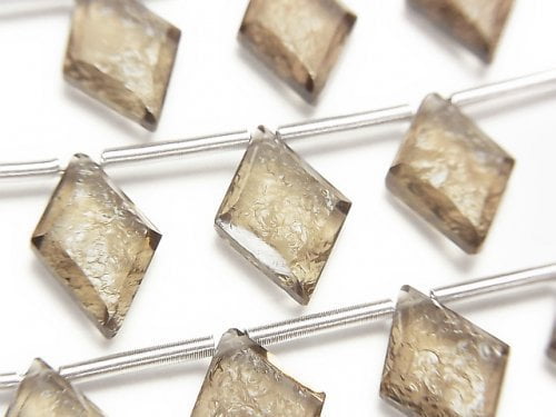 Diamond, Smoky Quartz Gemstone Beads