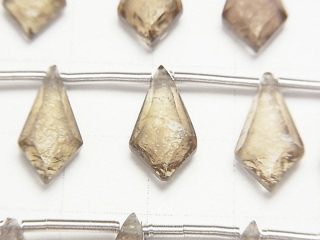 [Video] High Quality Smoky Quartz AAA Texture Marquise 16x8mm 1strand (9pcs)