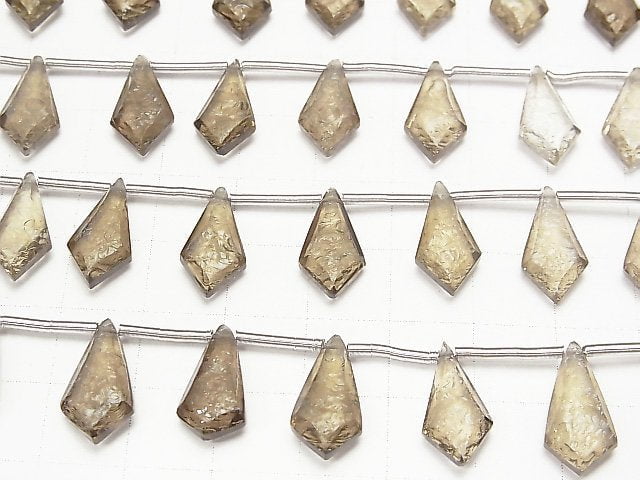 [Video] High Quality Smoky Quartz AAA Texture Marquise 16x8mm 1strand (9pcs)