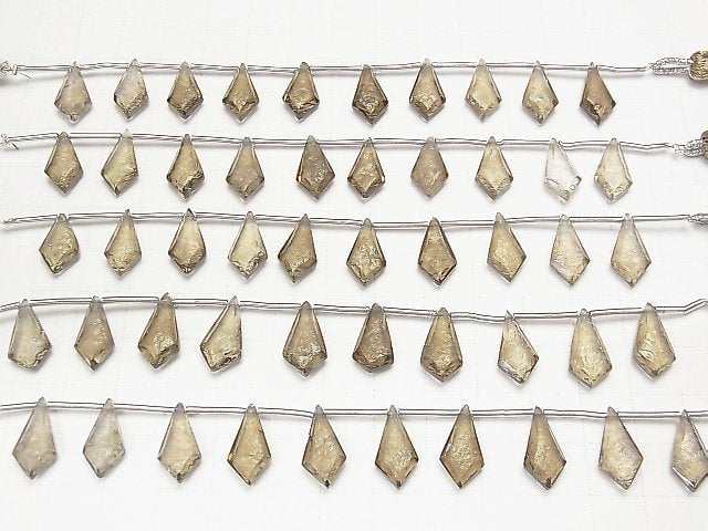 [Video] High Quality Smoky Quartz AAA Texture Marquise 16x8mm 1strand (9pcs)