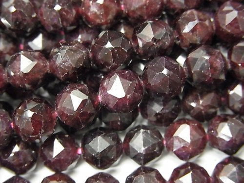 Faceted Round, Garnet, Star Gemstone Beads