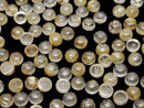 [Video] Rutilated Quartz AA++ Round Cabochon 5x5mm 5pcs