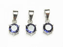 [Video] High Quality Iolite AAA Round Faceted Pendant 7x6x4mm Silver925