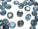 [Video]High Quality Indigo Blue Kyanite AAA- Loose stone Round Faceted 6x6mm 2pcs