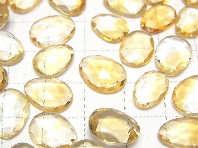 [Video] High Quality Citrine AAA Undrilled Freeform Single Sided Rose Cut 5pcs