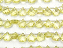 [Video] High Quality Lemon Quartz AAA Pentagon Faceted 7.5x7.5mm 1strand (8pcs)
