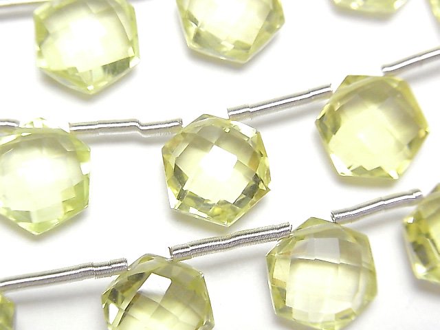 Hexagram, Lemon Quartz Gemstone Beads