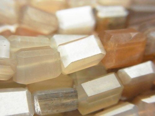 [Video] Multicolor Moonstone AA++ Faceted Nugget Half or 1-strand beads (approx. 13 inches/31 cm)