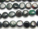 [Video]High Quality Ethiopian Black Opal AAA- Coin half or 1strand beads (aprx.15inch/38cm)