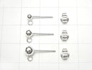 [Video] Earstuds & Earnuts with Silver925 Ring [2mm][3mm][4mm][5mm] No coating 2pairs