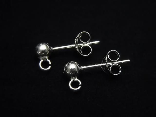 [Video] Silver925 Ring with Earstuds & Earnuts [2mm][3mm][4mm][5mm] Rhodium Plated 2 pairs