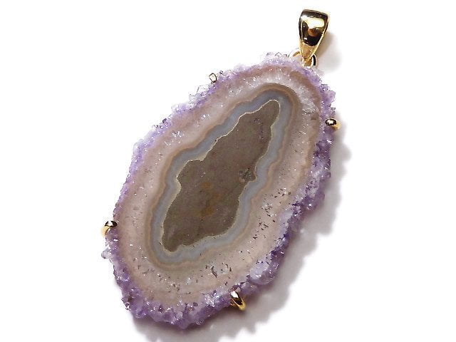 Accessories, Amethyst, Flower, One of a kind, Pendant One of a kind