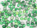 [Video] Green color Amber Oval Cabochon 8x6mm 5pcs