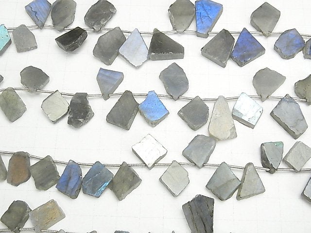 High Quality Labradorite AA++ Slice Nugget  1strand beads (aprx.7inch/17cm)