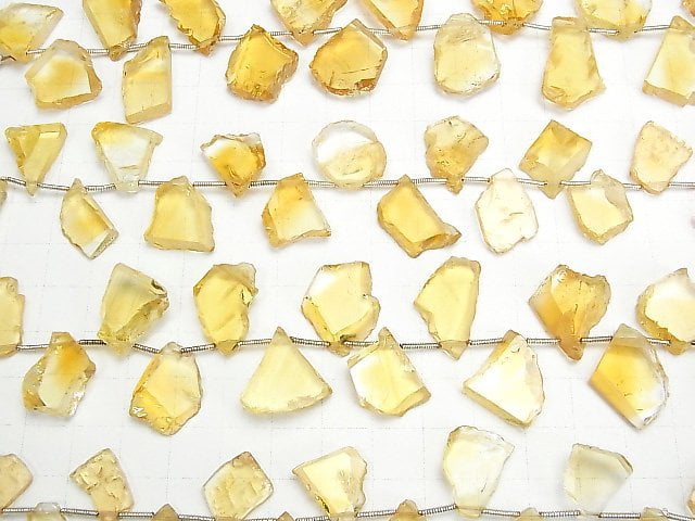 High Quality Citrine AAA- Slice Nugget  1strand beads (aprx.7inch/17cm)